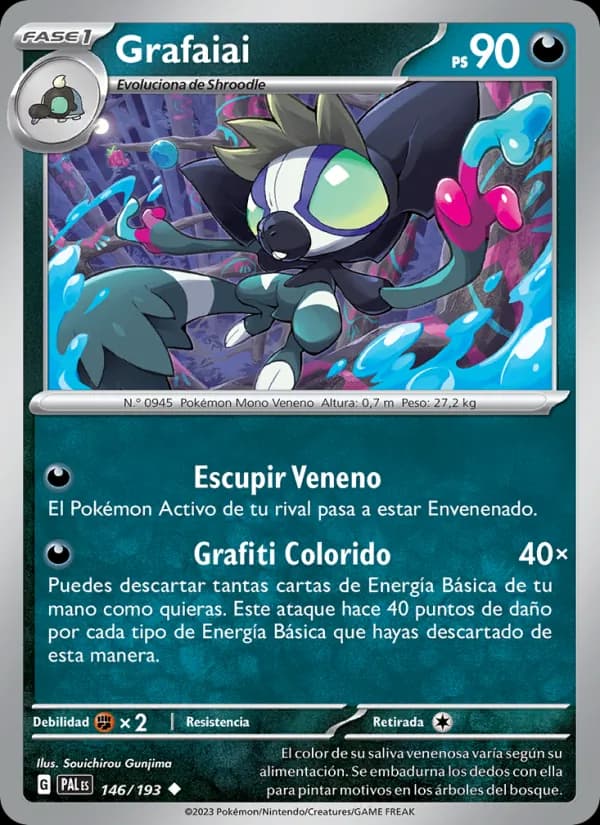 Grafaiai card in Spanish