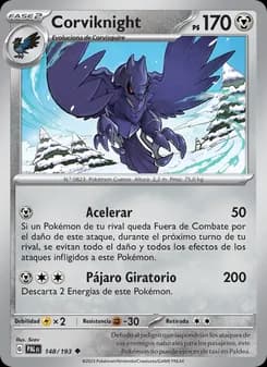 Corviknight card in Spanish