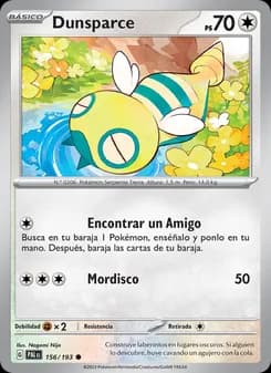Dunsparce card in Spanish