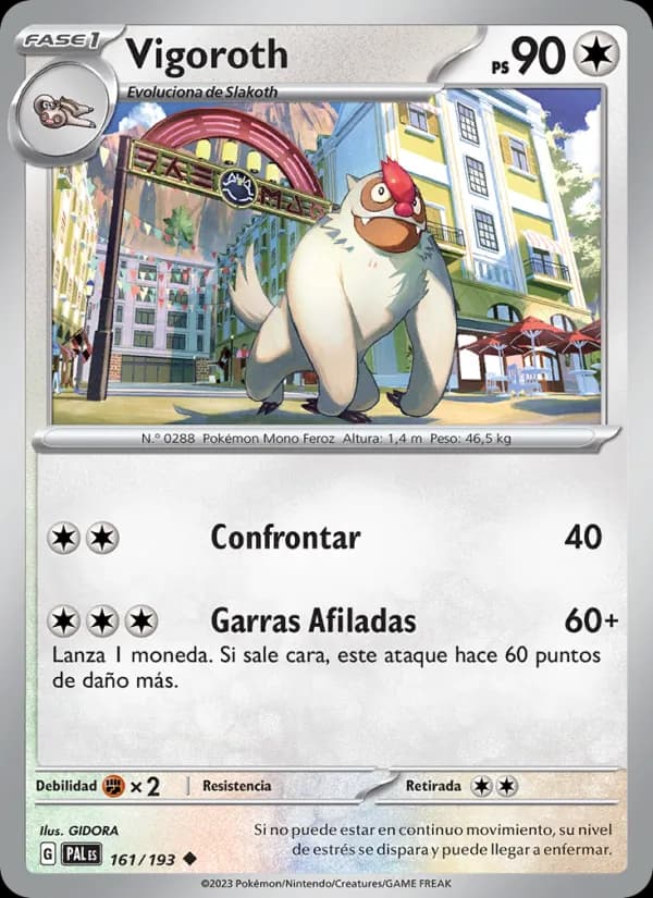 Vigoroth card in Spanish