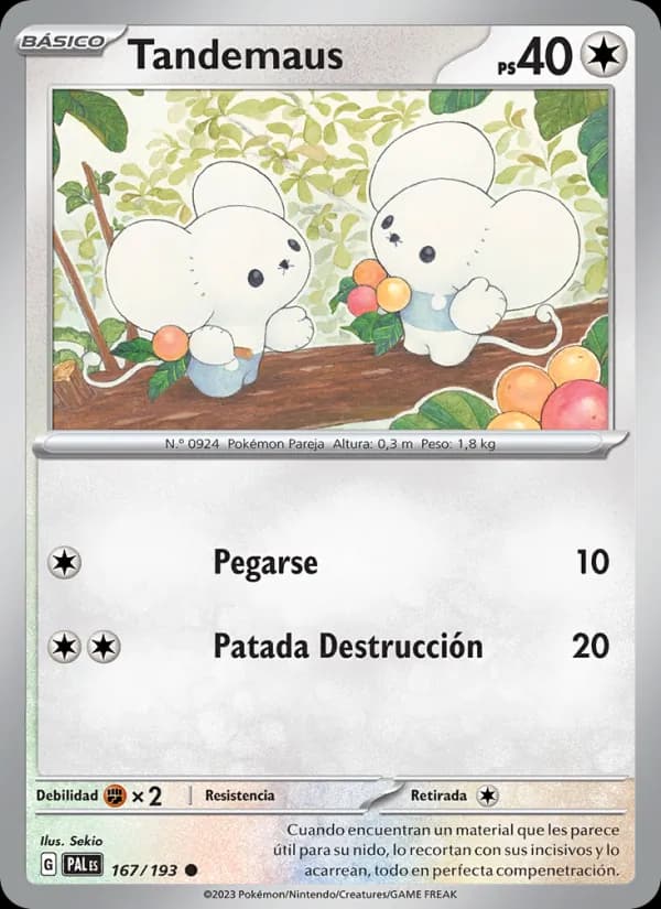Tandemaus card in Spanish