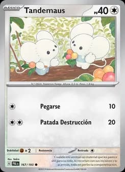 Tandemaus card in Spanish