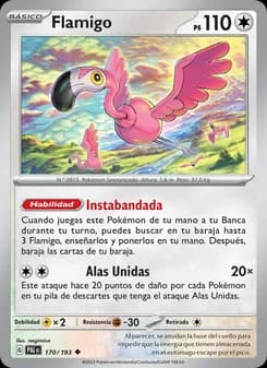 Flamigo card in Spanish