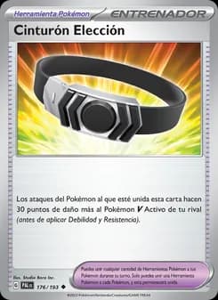 Cinturón Elección card in Spanish