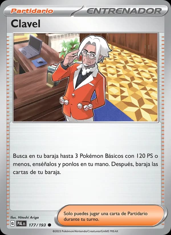 Clavel card in Spanish