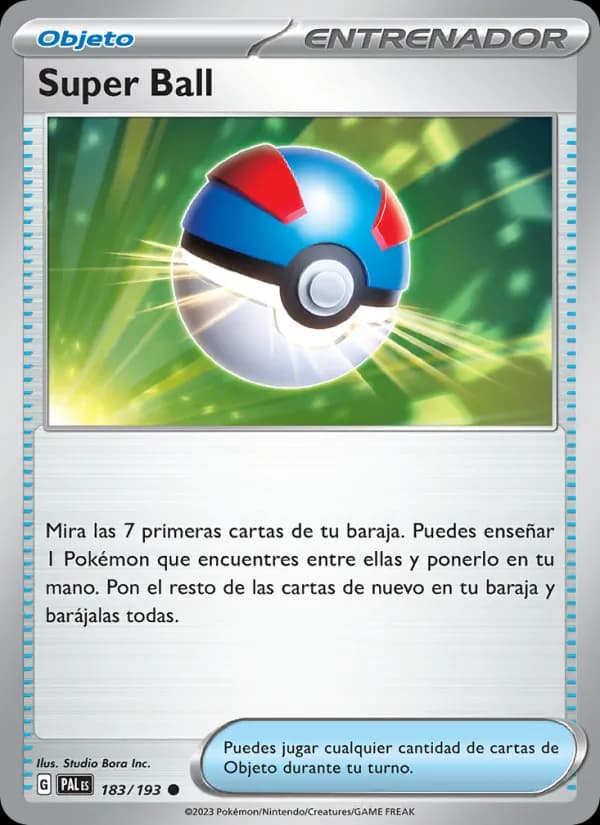Super Ball card in Spanish