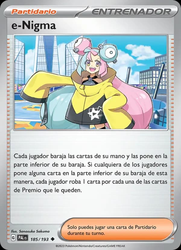 e-Nigma card in Spanish