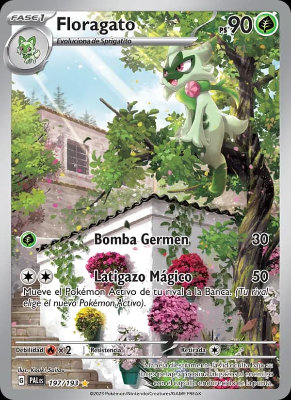 Floragato card in Spanish