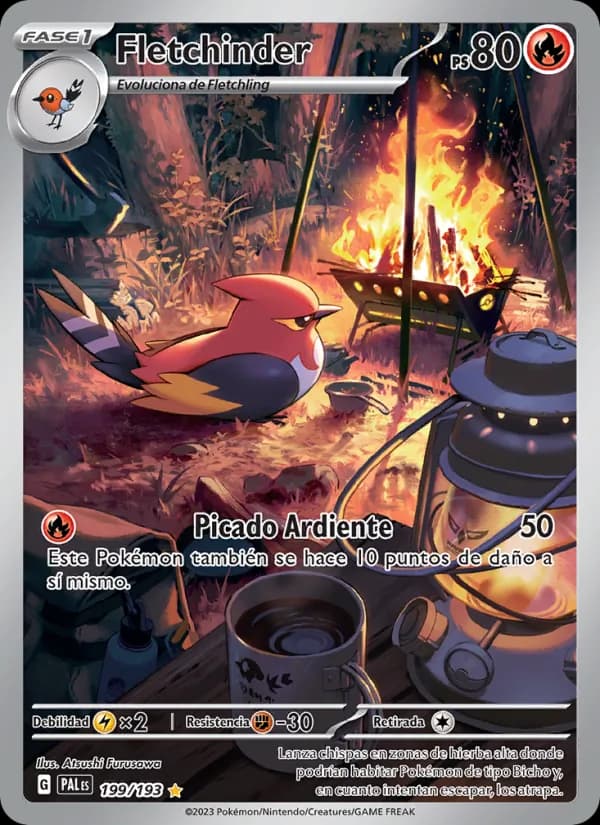 Fletchinder card in Spanish