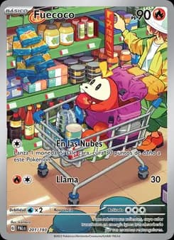 Fuecoco card in Spanish