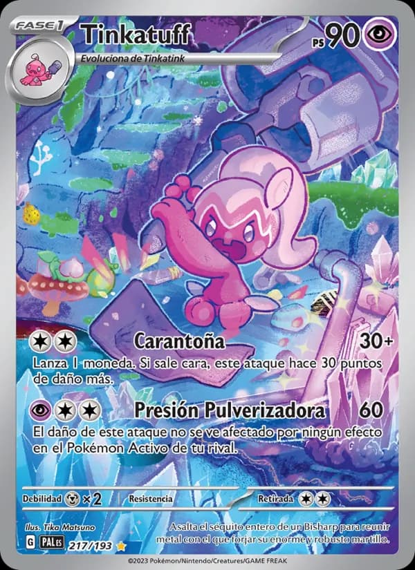 Tinkatuff card in Spanish
