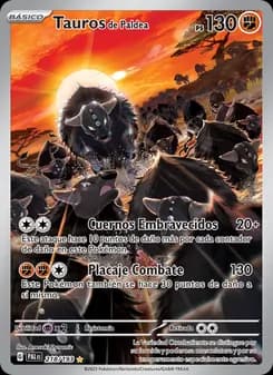 Tauros de Paldea card in Spanish