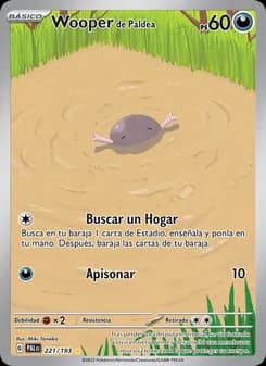 Wooper de Paldea card in Spanish