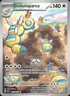 Dudunsparce card in Spanish