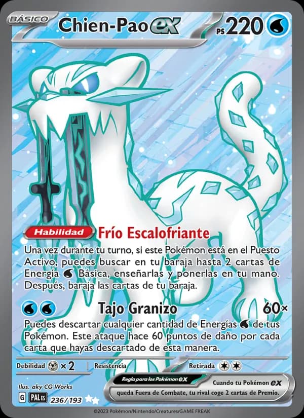 Chien-Pao ex card in Spanish