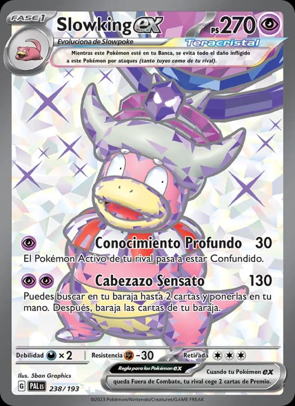 Slowking ex card in Spanish