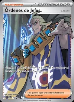 Órdenes de Jefes card in Spanish