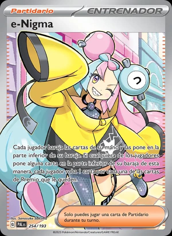 e-Nigma card in Spanish