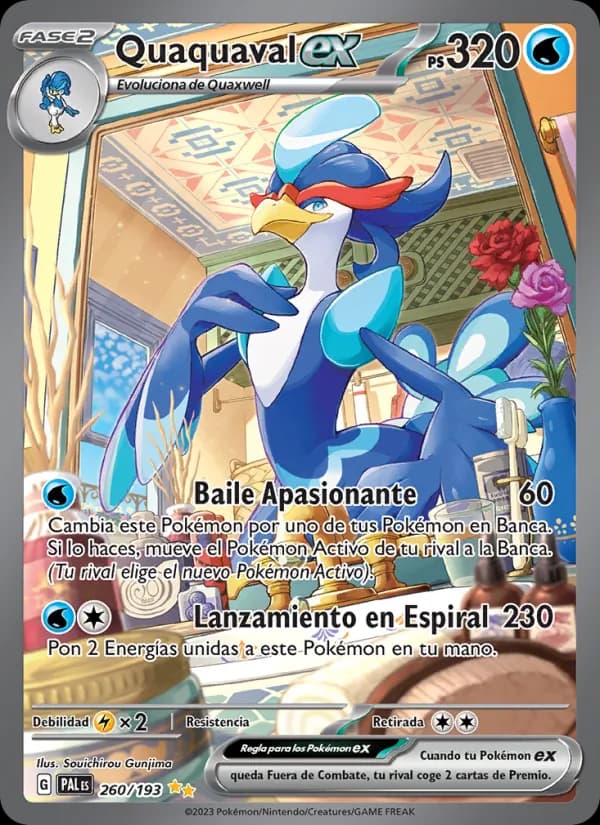Quaquaval ex card in Spanish
