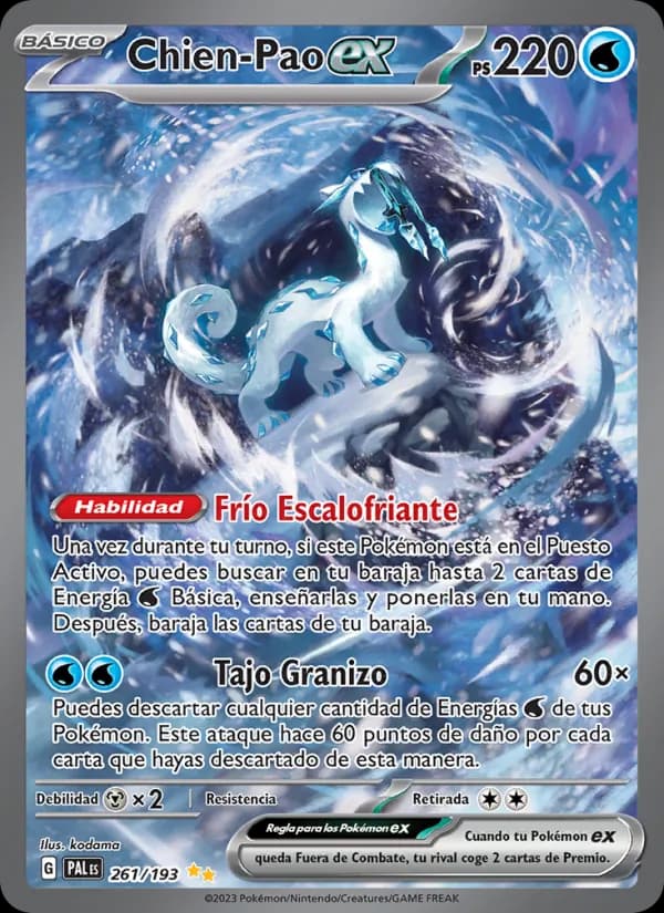 Chien-Pao ex card in Spanish