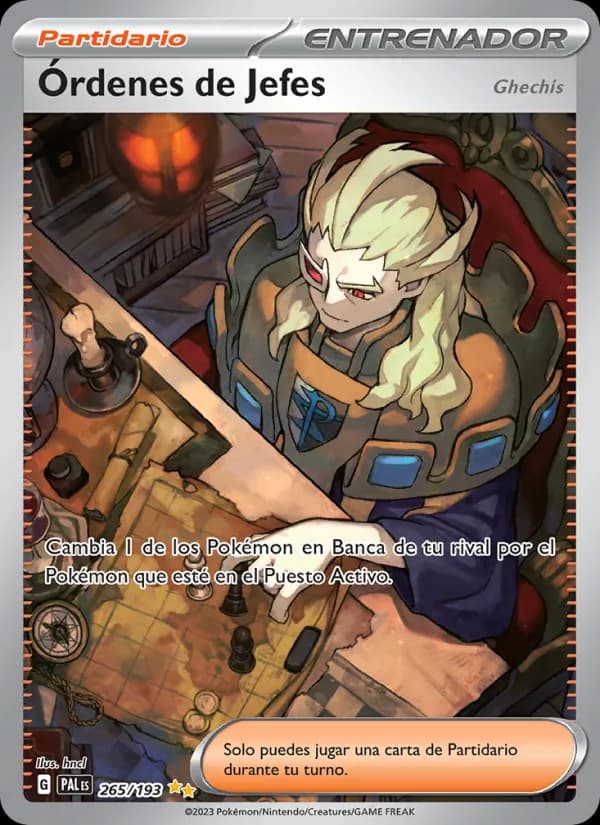 Órdenes de Jefes card in Spanish