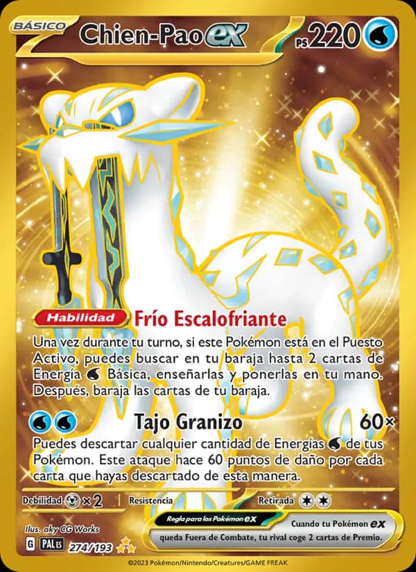 Chien-Pao ex card in Spanish