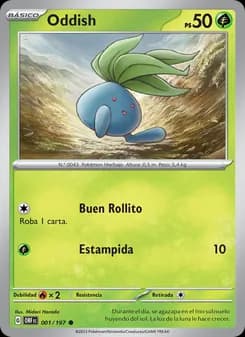 Oddish card in Spanish