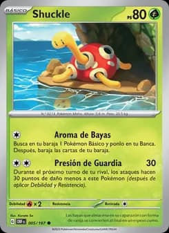 Shuckle card in Spanish