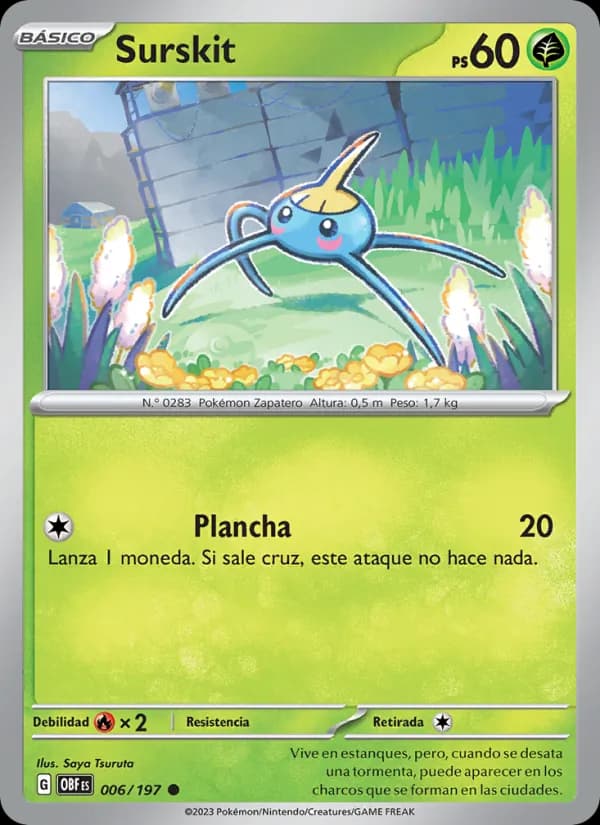 Surskit card in Spanish