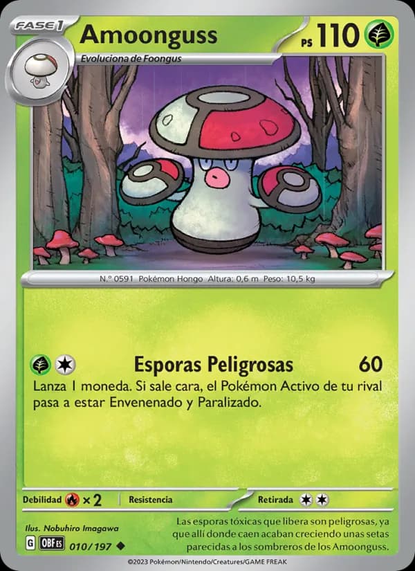 Amoonguss card in Spanish