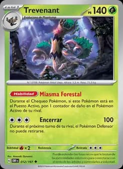 Trevenant card in Spanish