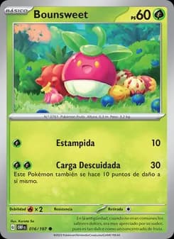 Bounsweet card in Spanish