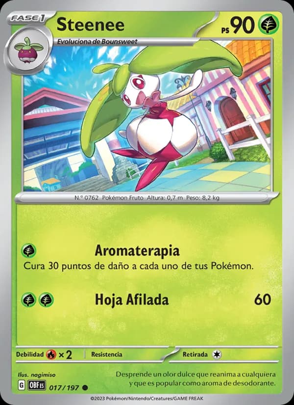 Steenee card in Spanish