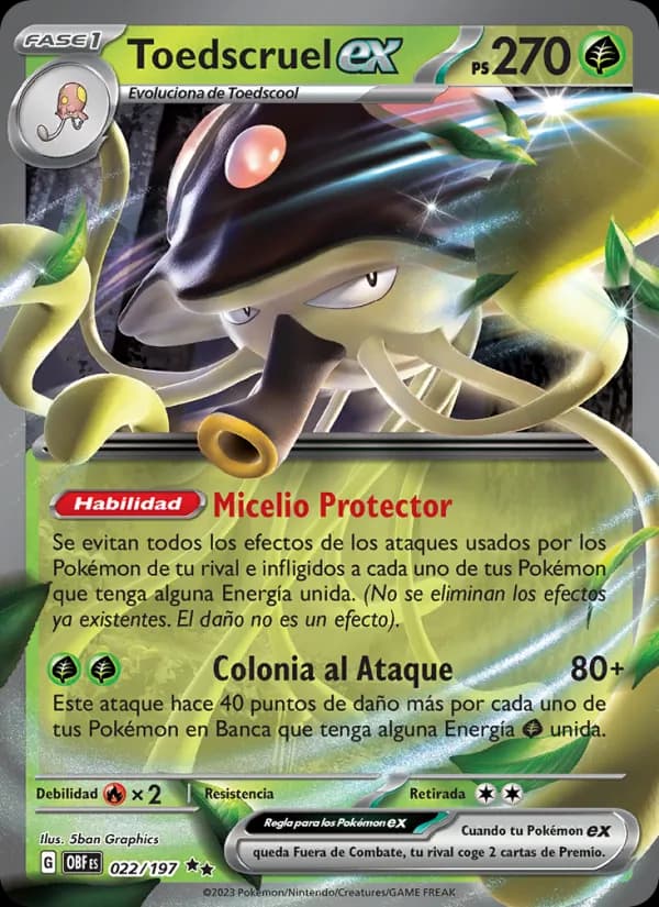 Toedscruel ex card in Spanish
