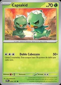 Capsakid card in Spanish