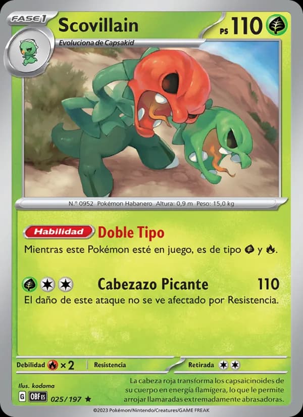 Scovillain card in Spanish