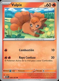Vulpix card in Spanish