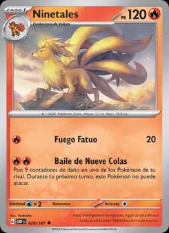 Ninetales card in Spanish