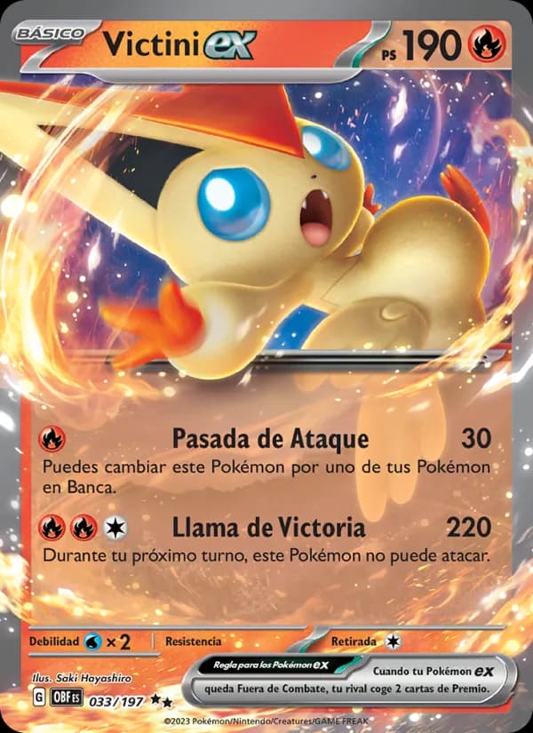 Victini ex card in Spanish