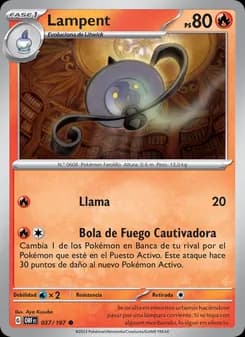 Lampent card in Spanish