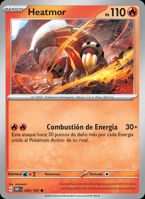 Heatmor card in Spanish