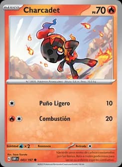 Charcadet card in Spanish