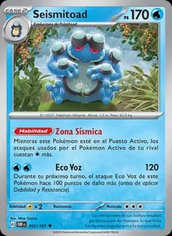 Seismitoad card in Spanish