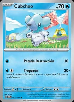 Cubchoo card in Spanish