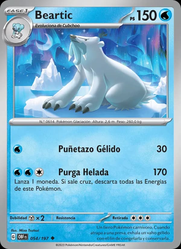 Beartic card in Spanish