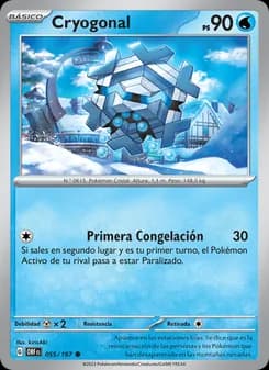 Cryogonal card in Spanish