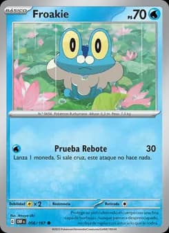 Froakie card in Spanish
