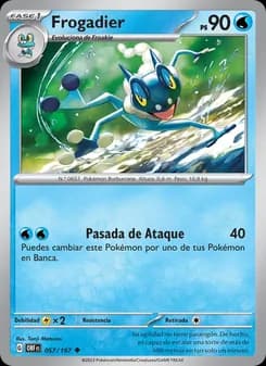 Frogadier card in Spanish