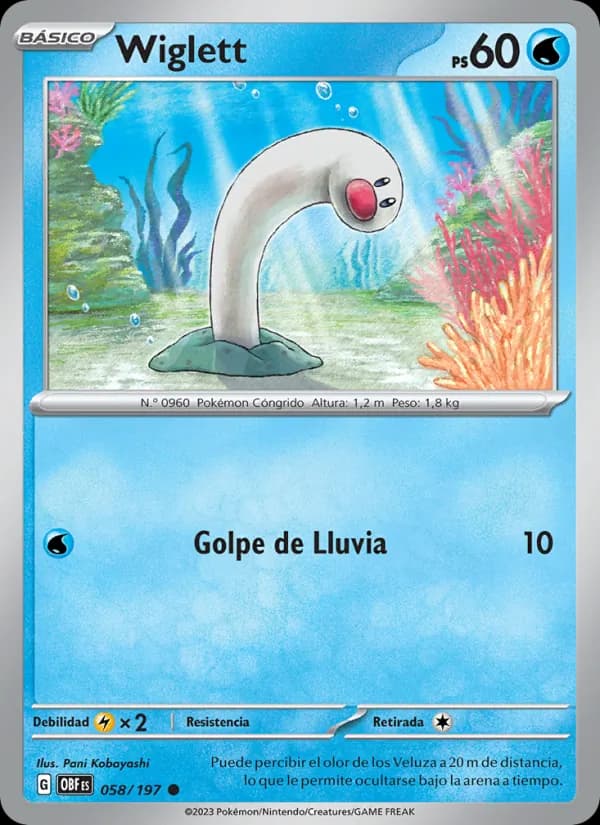 Wiglett card in Spanish