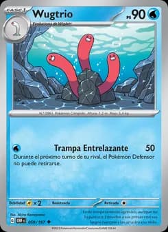 Wugtrio card in Spanish